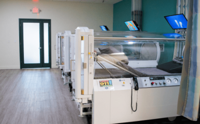 Experience our state-of-the-art hyperbaric oxygen chamber for advanced healing.